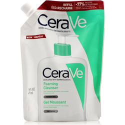 CeraVe Foaming Cleanser Normal To Oily Skin Gel Καθαρισμού Προσώπου για Ακμή Refill 473ml