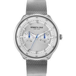 Kenneth Cole Dressport Ανδρικό Ρολόι με Ασημί Μεταλλικό Μπρασελέ KC50577001