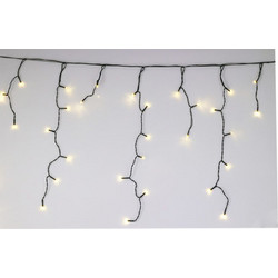 Aria Trade 480 Χριστουγεννιάτικα Λαμπάκια LED σε Κουρτίνα Ηλιακά με USB Θερμό Λευκό 3m 23x13x13cm