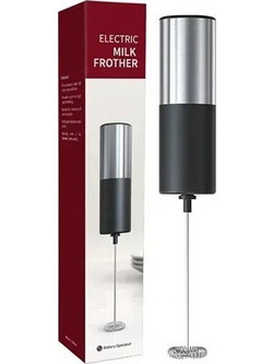 Μίξερ χειρός αφρού γάλακτος - Electric Milk Frother GV-211 μαύρο/ασημί