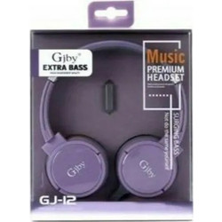 GJBY GJ-12 Ενσύρματα Ακουστικά On Ear Μωβ
