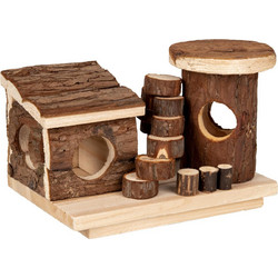 HOUSE TORY WOOD 21x15x13CM