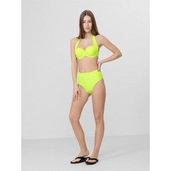 4F Ψηλόμεσο Αθλητικό Bikini Slip Lime H4L22-KOS008D-72N