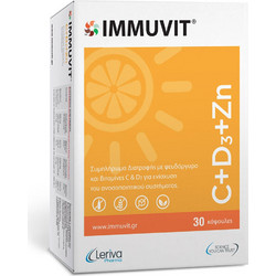 Leriva Immuvit C+D3+Zn 30 κάψουλες