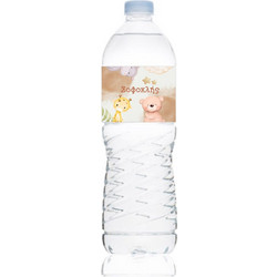 Ετικέτα Νερού Βάπτισης για μπουκάλι 0,5L Αυτοκόλλητη 20 x 4 εκατοστά με Ζωάκια