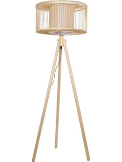GLOBOSTAR(R) POPPY 01988 Boho Επιδαπέδιο Φωτιστικό με Ντουί 1 x E27 AC 220-240V IP20 - Μπεζ - Μ58 x Π58 x Υ145cm