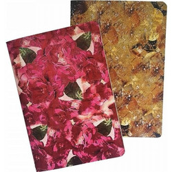 LOGIGRAF Loginotes Paper Line Flower PATTERN, A5/14X20 Gold Foil, 50 φύλλα (συσκ. 2τμχ)