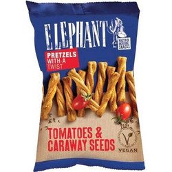 Elephant Twisted Pretzels Ντομάτα - Σπόροι Κύμινο 80gr (ALKA103)