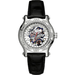 Marc Ecko Flyaway Γυναικείο Ρολόι με Μαύρο Δερμάτινο Λουράκι E12589M1