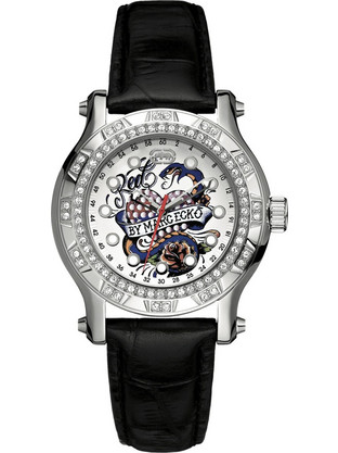 Marc Ecko Flyaway Γυναικείο Ρολόι με Μαύρο Δερμάτινο Λουράκι E12589M1