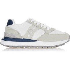 Sneakers γκρι με λευκές λεπτομέρειες