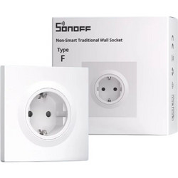 SONOFF WS01STPF-E - traditional wall socket for Fusion Orb, F-type, white