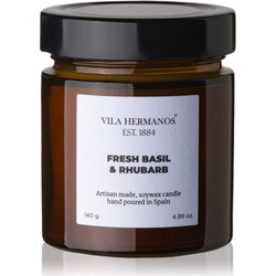 Vila Hermanos Apothecary Fresh Basil & Rhubarb αρωματικό κερί 140g