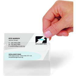 Αυτοκόλλητες Θήκες 3L Business Card Pockets 10 Τεμάχια