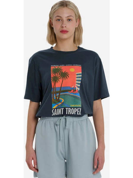 Emerson Γυναικείο T-shirt Πετρολ