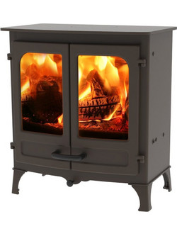 Charnwood All New Island III Low Legs Brown Ατσάλινη Ξυλόσομπα 16kW