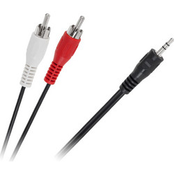 Cabletech Καλώδιο 3.5mm male - 3.5mm male Μαύρο 1.2m (LEC-KPO2747-1,2)