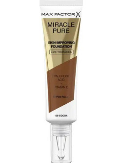 Max Factor Miracle Pure Skin Foundation 100 Cocoa Spf30 30ml