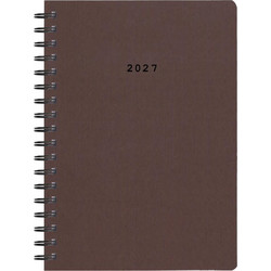 Next ημερολόγιο 2027 classic ημερήσιο σπιράλ καφέ 17x25εκ. Δυνατότητα εκτύπωσης