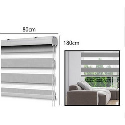 Ρόλερ Σκίασης Μερικής Συσκότισης 80x180cm Γκρι Ριγέ Τύπου Ζέβρα SDS-27555