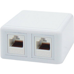 ΠΡΙΖΑ ΔΙΚΤΥΟΥ ΕΠΙΤΟΙΧΗ 2P ME KEYSTONE JACK CAT 6A ΜΕ UL SUT