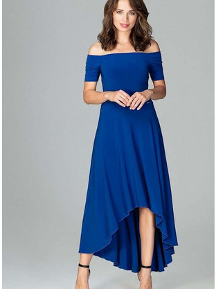Cocktail dress model 120752 Lenitif K485 Blue (L)