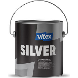 Vitex Heavy Metal Silicon Ντουκόχρωμα Διαλύτου Μετάλλου Ασημί Μεταλιζέ 0.180lt