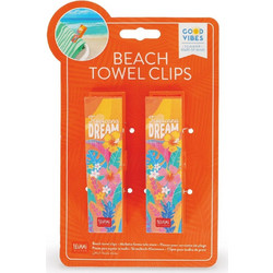 ΜΑΝΤΑΛΑΚΙΑ ΠΕΤΣΕΤΑΣ ΘΑΛΑΣΣΗΣ LEGAMI SET OF 2 BEACH TOWEL CLIPS -TROPICANA DREAM CLI0003
