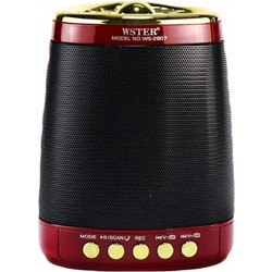 Wster WS-2907 Ηχείο Bluetooth 5W Κόκκινο