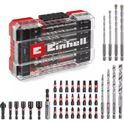 Einhell 49108763 - Σετ κρουστικών τρυπανιών M-CASE 39 τεμαχίων με μεταλλικά τρυπάνια και τρυπάνια γενικής χρήσης