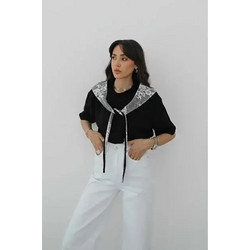 Γυναικεία Μπλούζα Kinzi Μαύρη Oversize