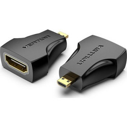 Vention Μετατροπέας micro HDMI male σε HDMI female 1τμχ (AITB0) - Μαύρο