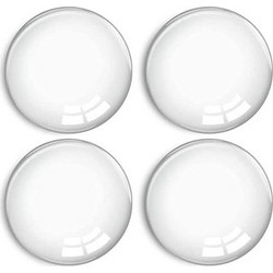 HOME USE στοπ πόρτας HUH-0263, αυτοκόλλητο, PU πλαστικό, 40x8mm, διάφανο, 4τμχ