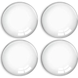 HOME USE στοπ πόρτας HUH-0263, αυτοκόλλητο, PU πλαστικό, 40x8mm, διάφανο, 4τμχ