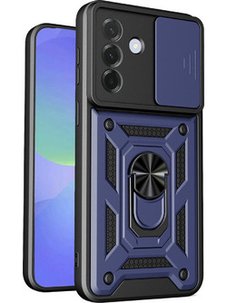 Θήκη Κινητού TechSuit CamShield Αντικραδασμική (Armor - Shockproof ) με ενσωματωμένη βάση-δαχτυλίδι και κάλυμμα καμερών για SAMSUNG GALAXY A57 ΣΚΟΥΡΟ ΜΠΛΕ
