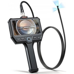 Ενδοσκόπιο VEVOR Triple Lens με Φως, 5" HD IPS Οθόνη Βιομηχανική Κάμερα Borescope, 8 + 2 LED Φώτα, 8X Zoom, 5000mAh, IP67 Αδιάβροχη Κάμερα Επιθεώρησης για Αυτοκίνητα, Υδραυλικά (1,5 m Καλώδιο)