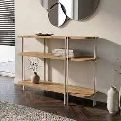 Κονσόλα Notus Megapap χρώμα sapphire oak 92x34,5x75εκ
