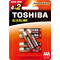 Toshiba Red Alkaline AAA 6τμχ Toshiba Red Alkaline AAA 6τμχ