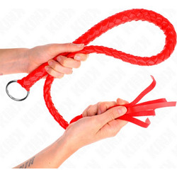Kink Snake Hand Ring Μαστίγιο 65cm Κόκκινο