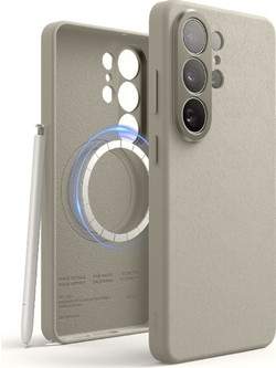 Θήκη Samsung Galaxy S26 Ultra Elago Magnetic Leather από Vegan Δέρμα με MagSafe - Light Grey (EGS26MSLE69-LGY)