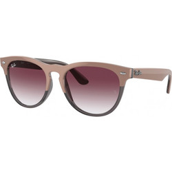 Ray-Ban RB4471 6633/8H Ανδρικά Γυαλιά Ηλίου Στρογγυλά Κοκάλινα Μαύρα Μπεζ με Καφέ Degradee Φακό