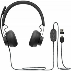 Ακουστικά Headset Logitech Zone UC με Μικρόφωνο - Μαύρο
