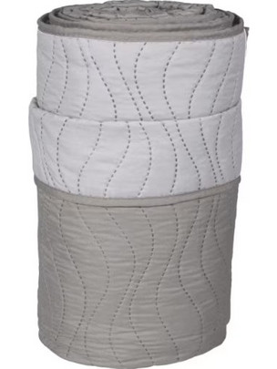 Κουβερλί Ultrasonic Σχ. Waves 100% Microfiber Grey-L.grey 220x240cm Flamingo