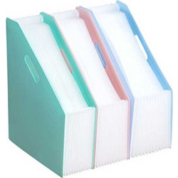 Αρχειοθήκη κοφτή Box 13 θέσεων 33x26cm Deli βεραμάν παστέλ 231.925985
