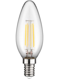 GOOBAY LED λάμπα candle 65390, E14, Filament, 4W, 2700K, 470lm
