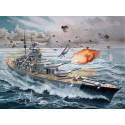 Revell Battleship Bismarck Συναρμολογούμενο Πλαστικό Μοντέλο Καραβιού 1:350 05040