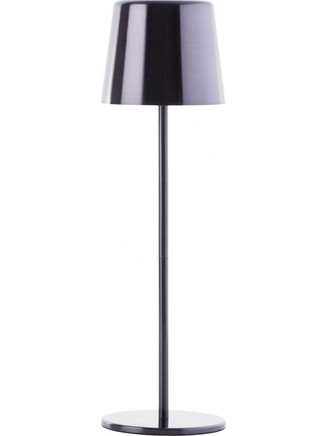 Επιτραπέζιο φωτιστικό LED Brilliant Xaana με μπαταρία, USB, ισχύ 4W και διαστάσεις 11x11x37cm - Μαύρο