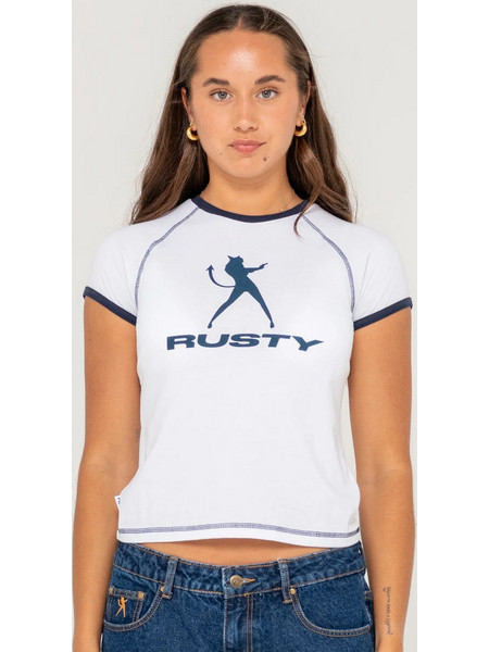 Rusty Delphie Devil Ringer Mini Tee