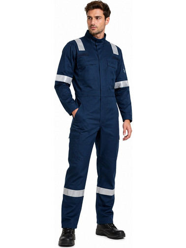 Φόρμα Βραδυφλεγής-Αντιστατική Mariner FRAS 165030 STOP Μπλε Σκούρο