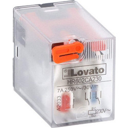 Ρελέ Τύπου Βάσης 8-Πόλων Σειράς HR60 2 C/O 7A 250VAC/30VDC Τάση Πηνίου 230VAC